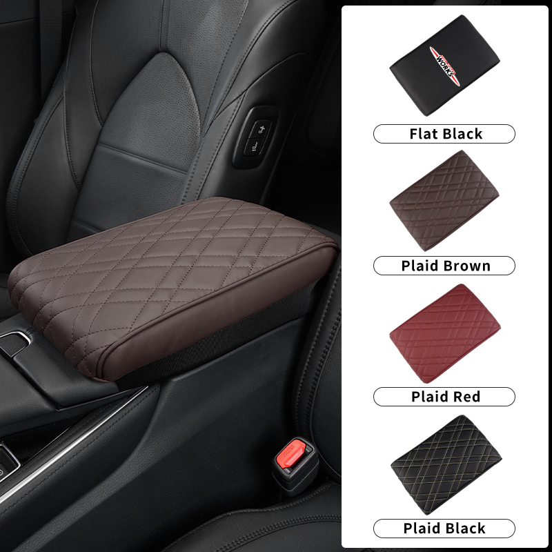 Leather Work For Car - Car Central Armrest Cushion Box Mat