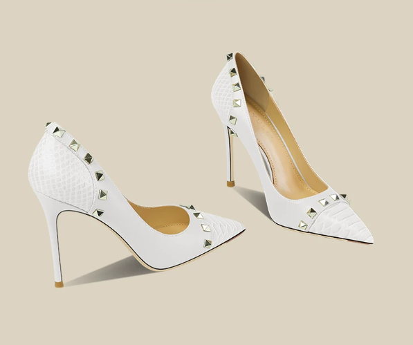 Leatherwork Patterns Free - New fashionable white high heels for