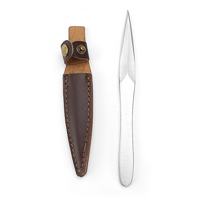 Leatherwork Tools - Stainless Steel Tea Knife with Leather