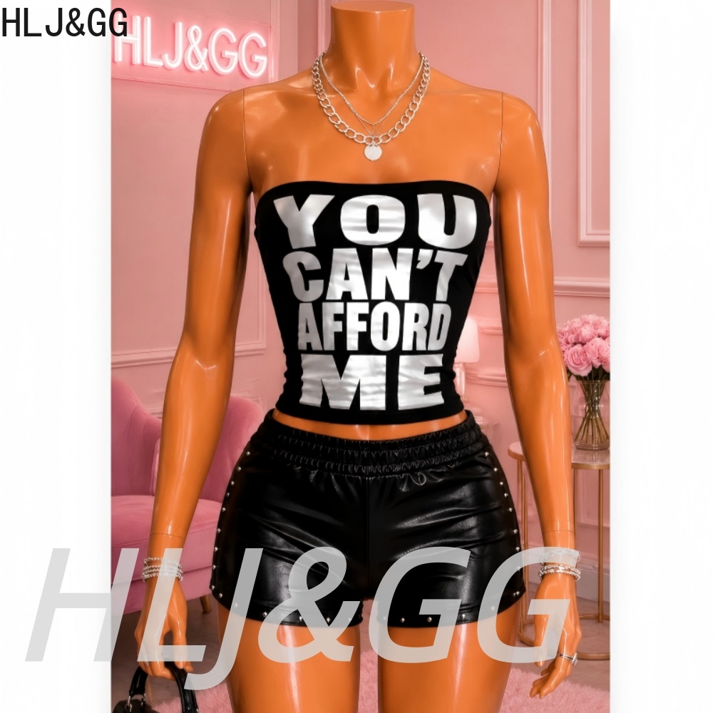 Leatherwork Letters - HLJ&GG Fashion Rivet Leather Shorts Two
