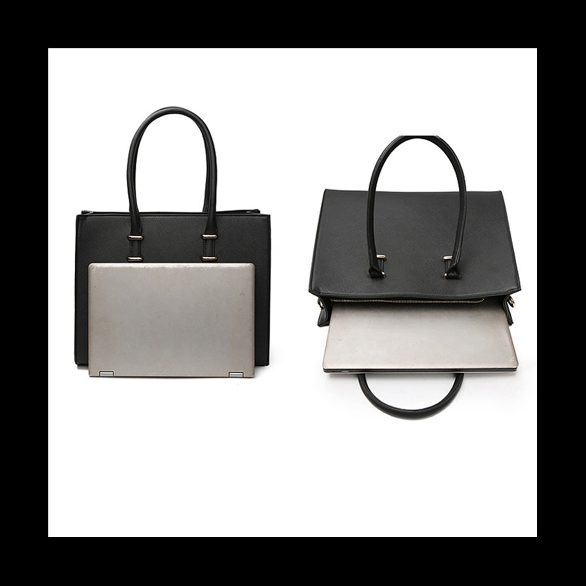 Leather Work Bag Laptop - clinch 2X Laptop Bag Women 15.6-Inch