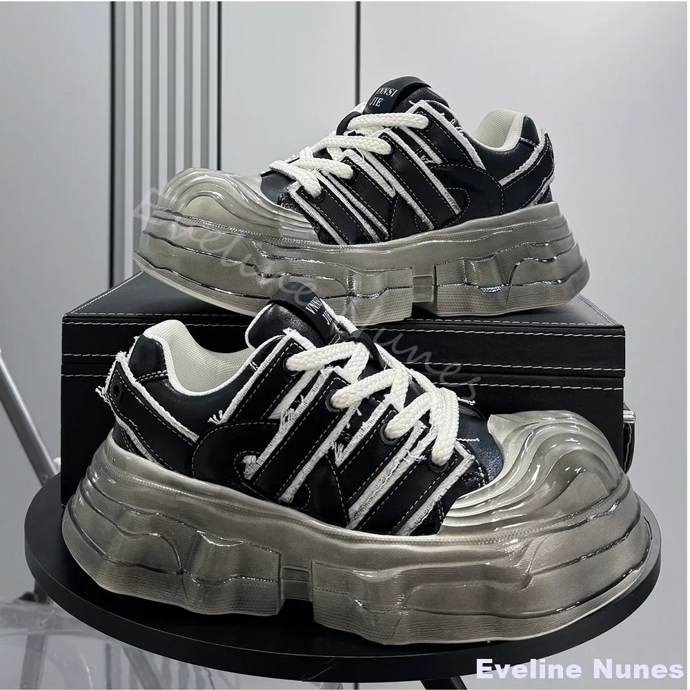 Transparent Platform Sneakers  - Unique Leather Work recension och pris