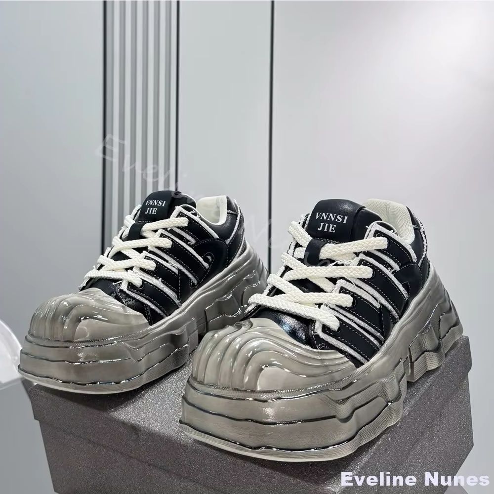 Transparent Platform Sneakers  - Unique Leather Work recension och pris