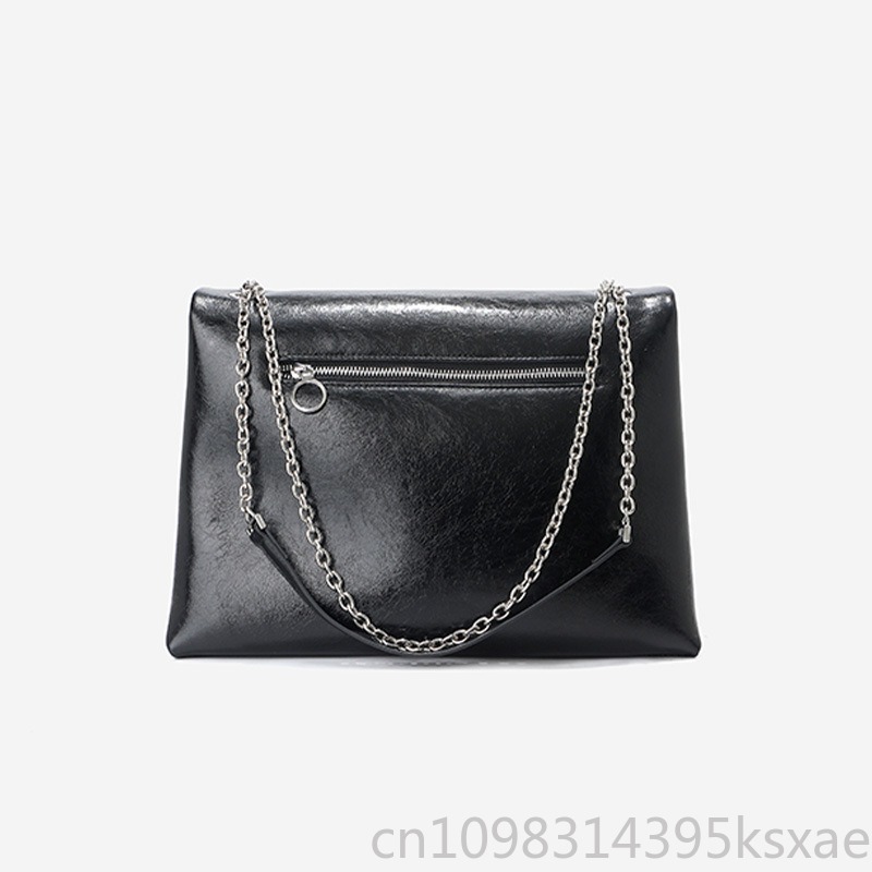 Women's  Chain Tote Bag Genuin - Leather Work Bag Laptop recension och pris