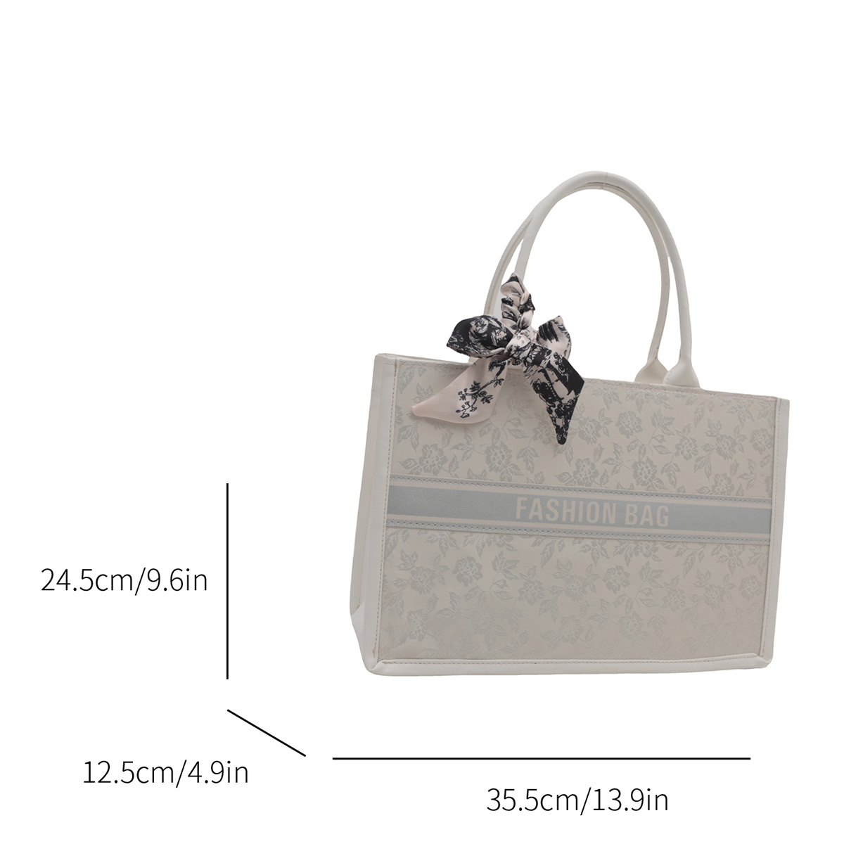 Luxury Elegant Women Tote Bag  - Leatherwork Letters recension och pris