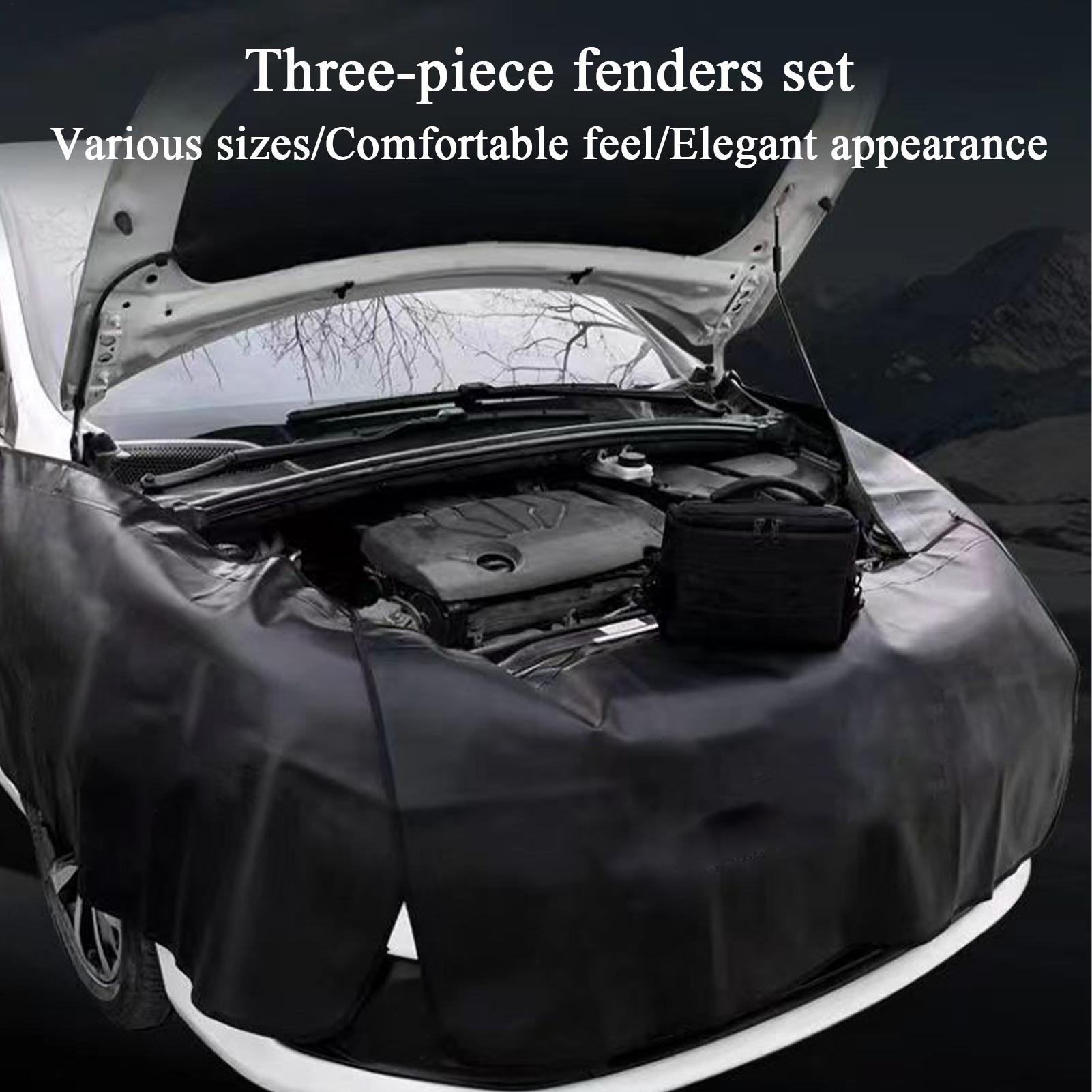 3Pcs PU Leather Foldable Car F - Leather Work For Car recension och pris
