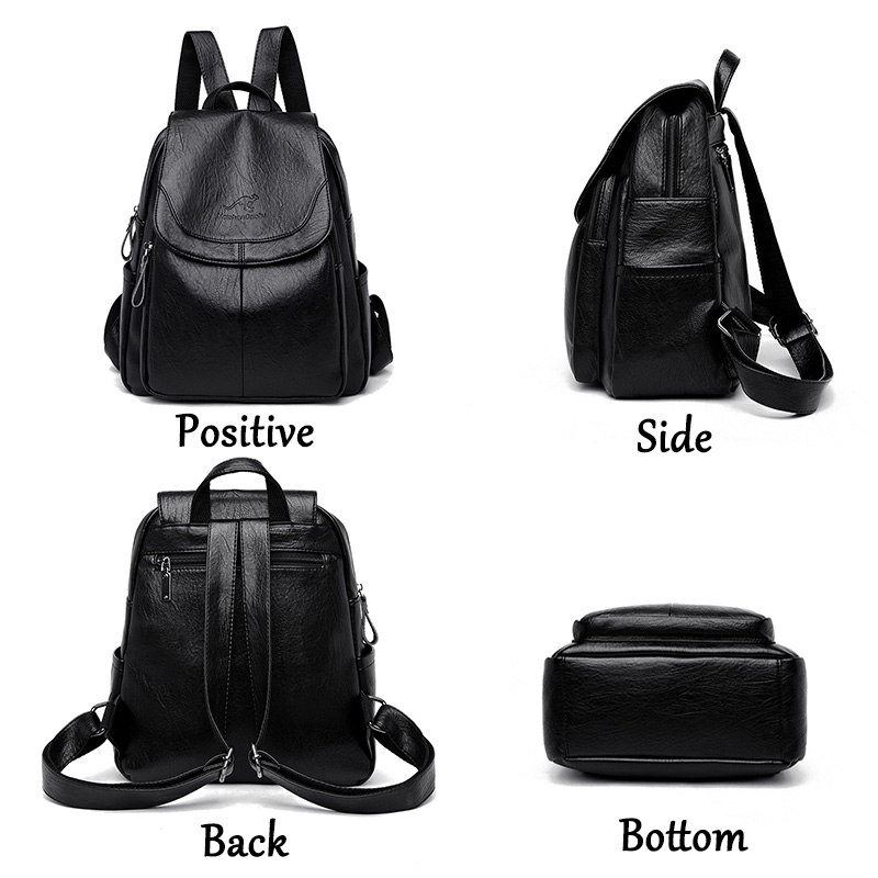 Vintage Soft Leather Backpack  - Leatherwork Letters recension och pris