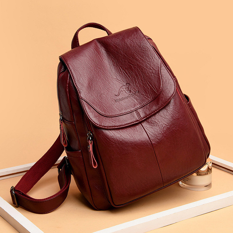 Vintage Soft Leather Backpack  - Leatherwork Letters recension och pris