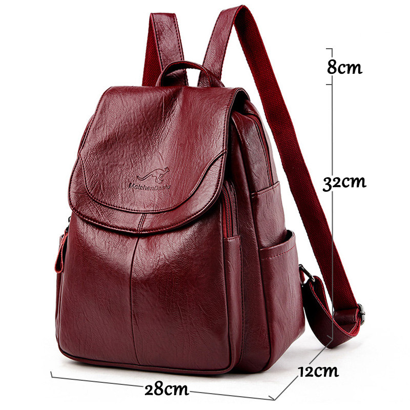 Vintage Soft Leather Backpack  - Leatherwork Letters recension och pris