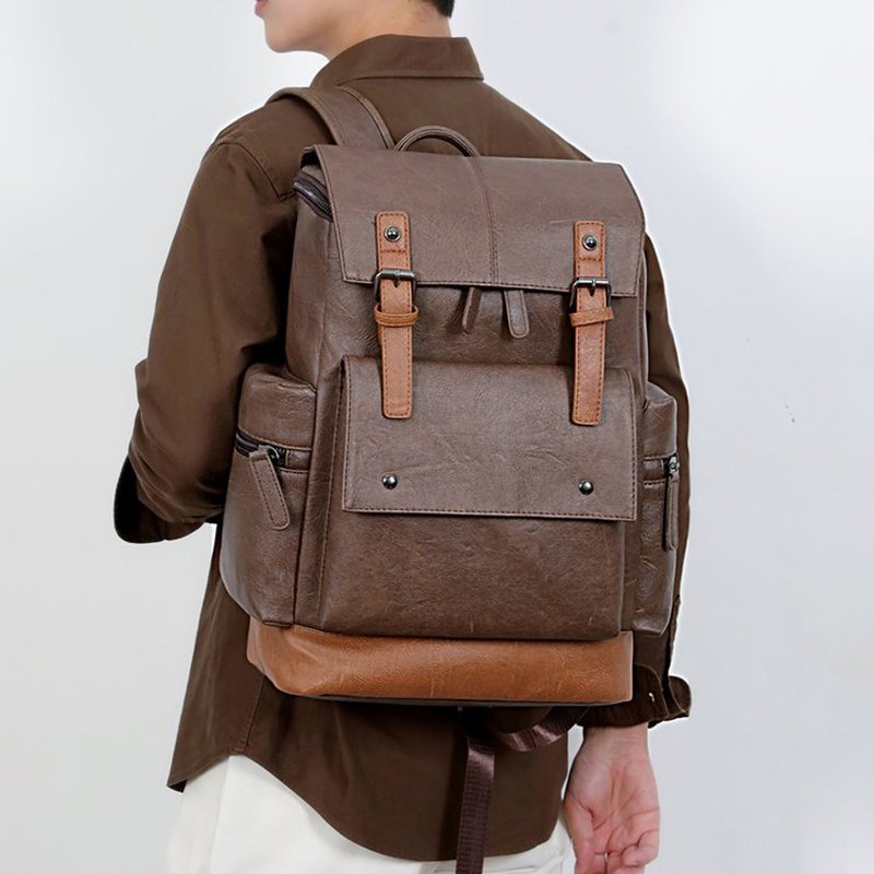 New Vintage Men's Leather Back - Leather Work Bag Laptop recension och pris