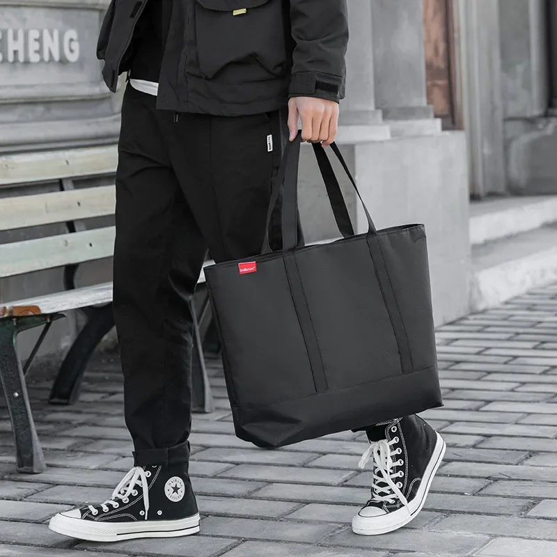 Men's Handbag Japanese Tote Ox - Leather Work Bag Laptop recension och pris