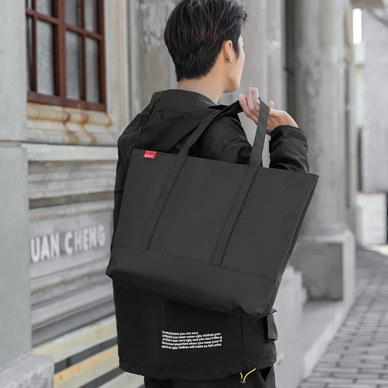 Men's Handbag Japanese Tote Ox - Leather Work Bag Laptop recension och pris