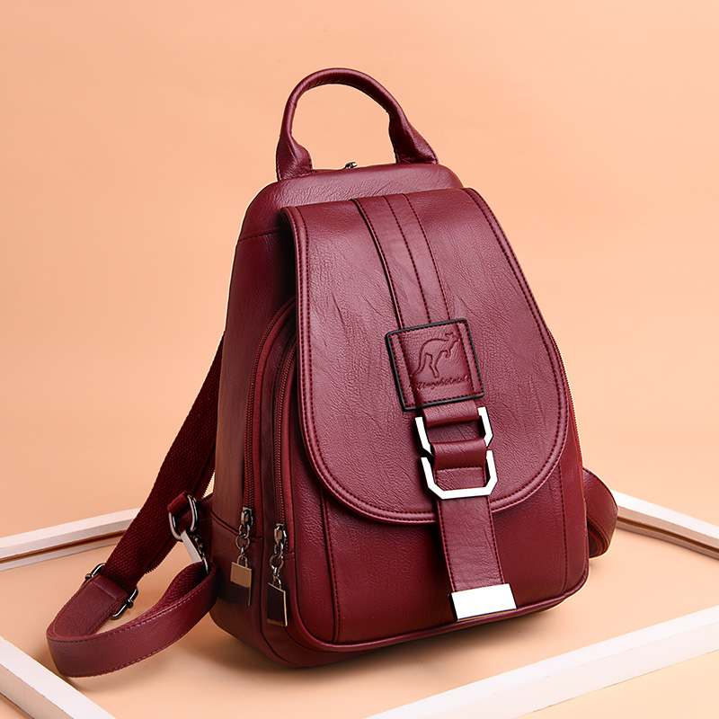 HOT 6 Color Women Backpacks Wo - Leatherwork Letters recension och pris