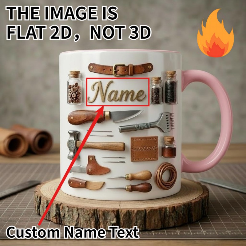 Custom Engraved Name Text Patt - Leatherworker Name recension och pris