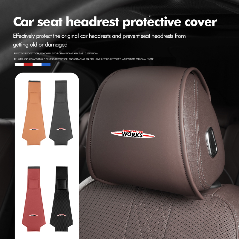 Leather Car Seat Headrest Prot - Leather Work For Car recension och pris