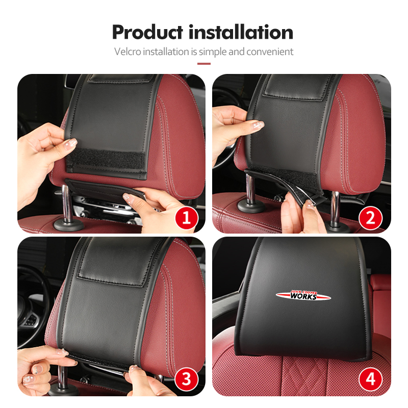 Leather Car Seat Headrest Prot - Leather Work For Car recension och pris