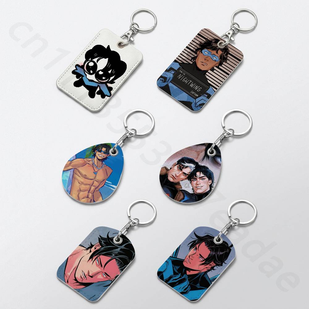 Cute D-Dick Grayson Holder Key - Leatherwork Keychain recension och pris