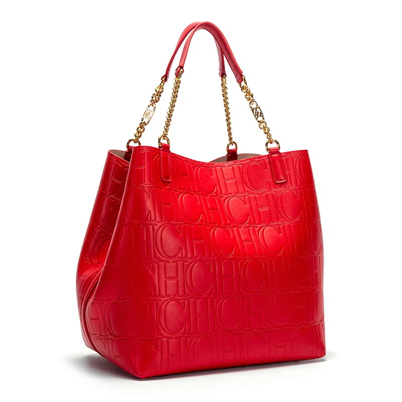 CHCH Women's Tote Bag 2024 New - Leatherwork Letters recension och pris