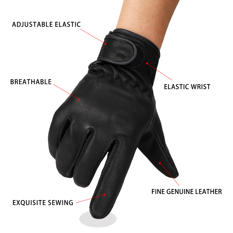 QIANGLEAF Black Thin Goatskin  - Leather Work For Car recension och pris