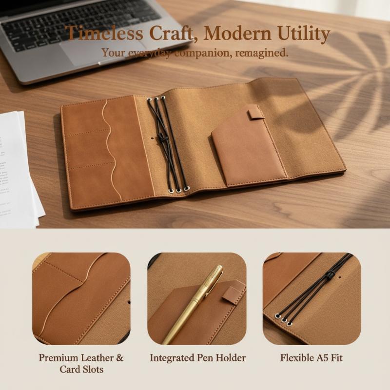 @*Refillable Crazy Horse Leath - Leatherwork Journal recension och pris