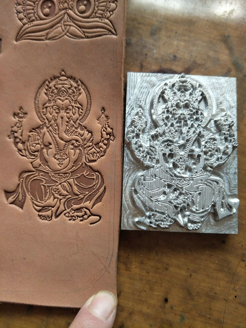 Ganesha pattern Hand-work uniq - Unique Leather Work recension och pris