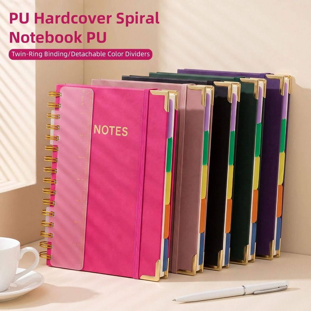A5 Hardcover Spiral Notebook w - Leatherwork Journal recension och pris