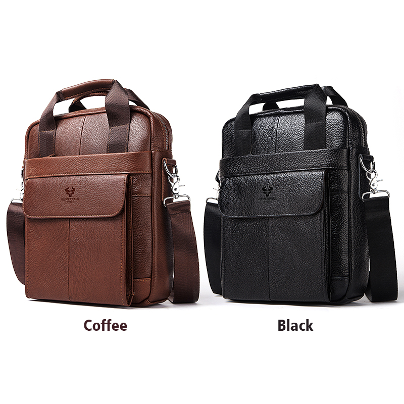 Durable Genuine Leather Bags f - Leather Work Bag Laptop recension och pris