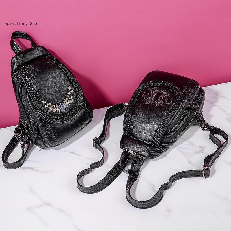 Women Small Chest Bags Fashion - Leatherwork Letters recension och pris