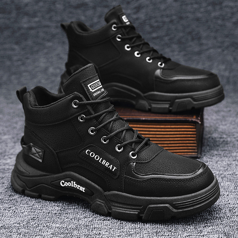 Men‘s Casual Sneakers High Qua - Leatherwork Letters recension och pris
